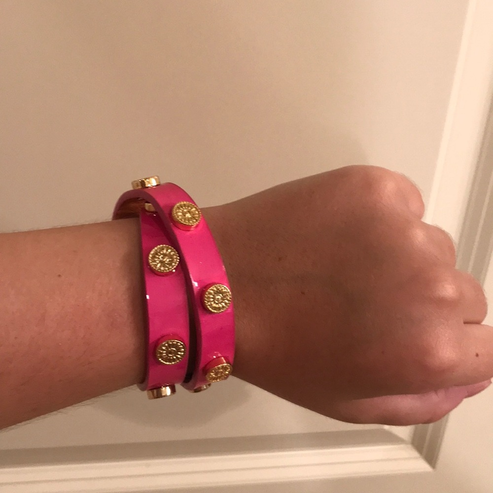 Women’s Never Worn Tory Burch Pink Wrap Bracelet